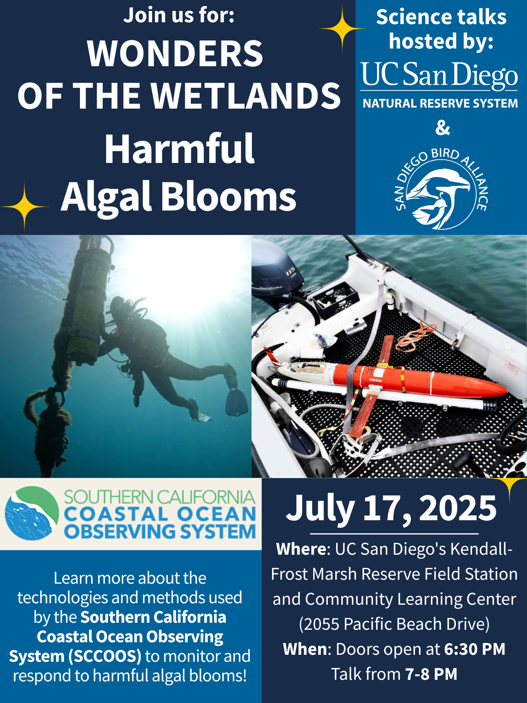 Flyer for lecture on Harmful Algal Blooms