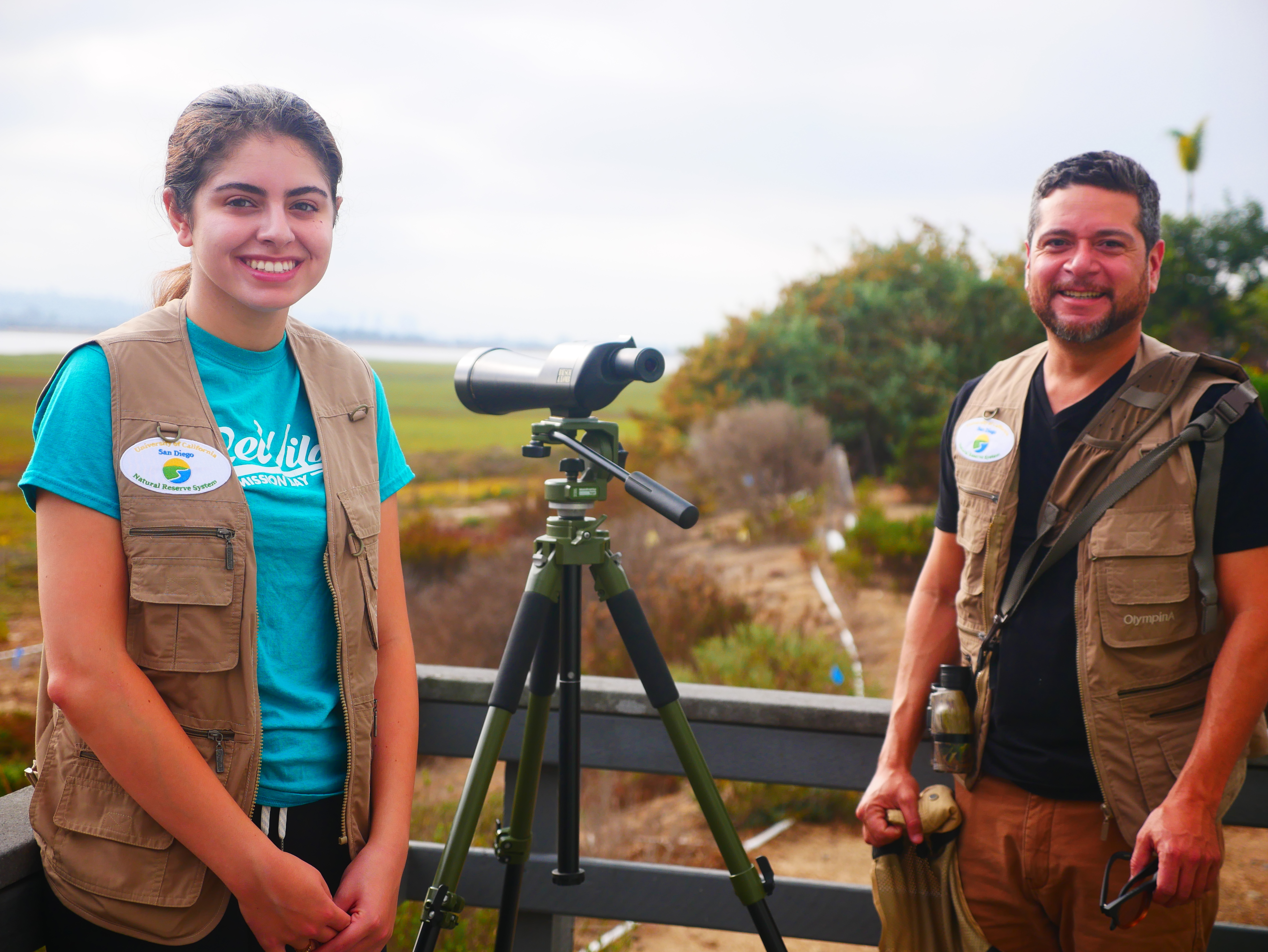 Wander the Wetlands docents at the Kendall-Frost Marsh